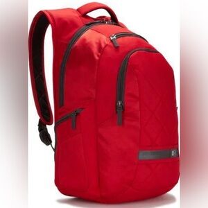 New Red Case Logic 16" laptop backpack